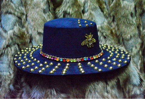 Sombrero Azul/Dorado