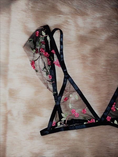 Coordinado bralette bordado