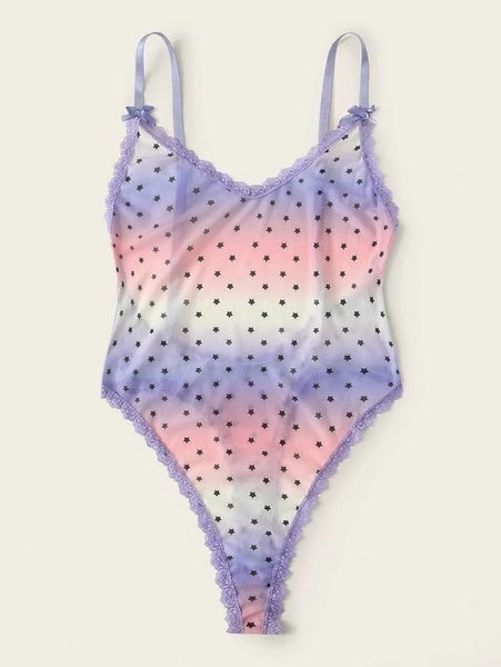 Bodysuit multicolor stars