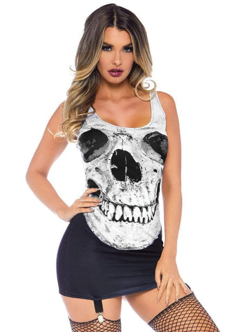 Vestido de Calavera con Ligueros